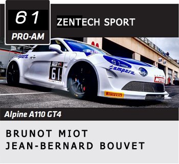 A110 GT4 Z S 2018 FFSA GT4 equipe61 Brunot Miot Jean Bernard Bouvet min