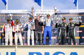 A110 GT4 2018 FFSA GT4 Castellet course2 podium 