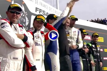 A110 GT4 2018 FFSA GT4 Castellet course2 podium victoire Sancinena Jean