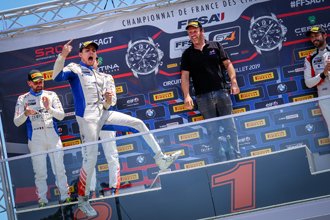 A110 GT4 FFSA Ledenon 2019 C2 podium 2 min