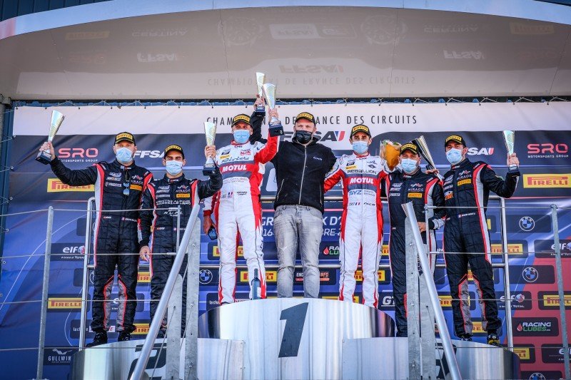 FFSA GT4 Albi 2020 C1 podium 3