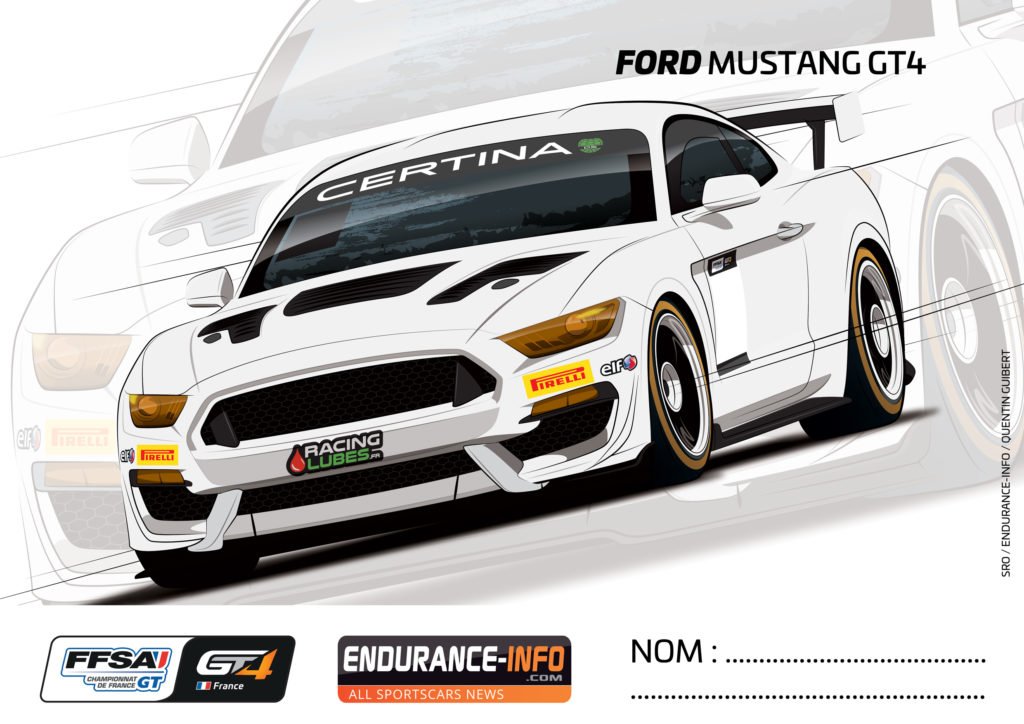 Ford GT4 A Colorier