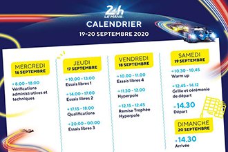 24h Le Mans calendrier 2020